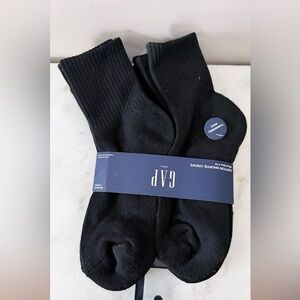 GAP women Black Cotton Crew Socks 6 pairs